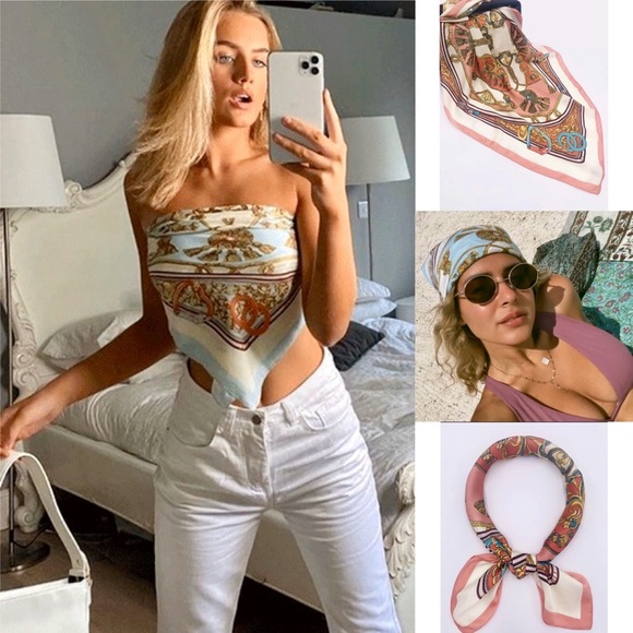 Chain print bandana top - Picture 1 of 1
